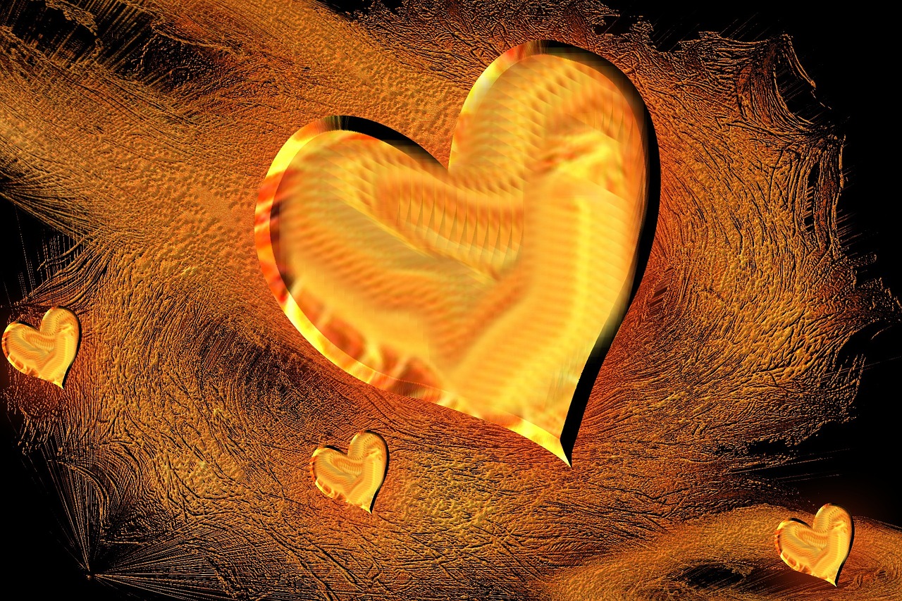 heart background abstract free photo