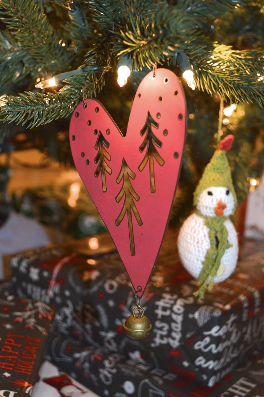 heart hanging ornament free photo