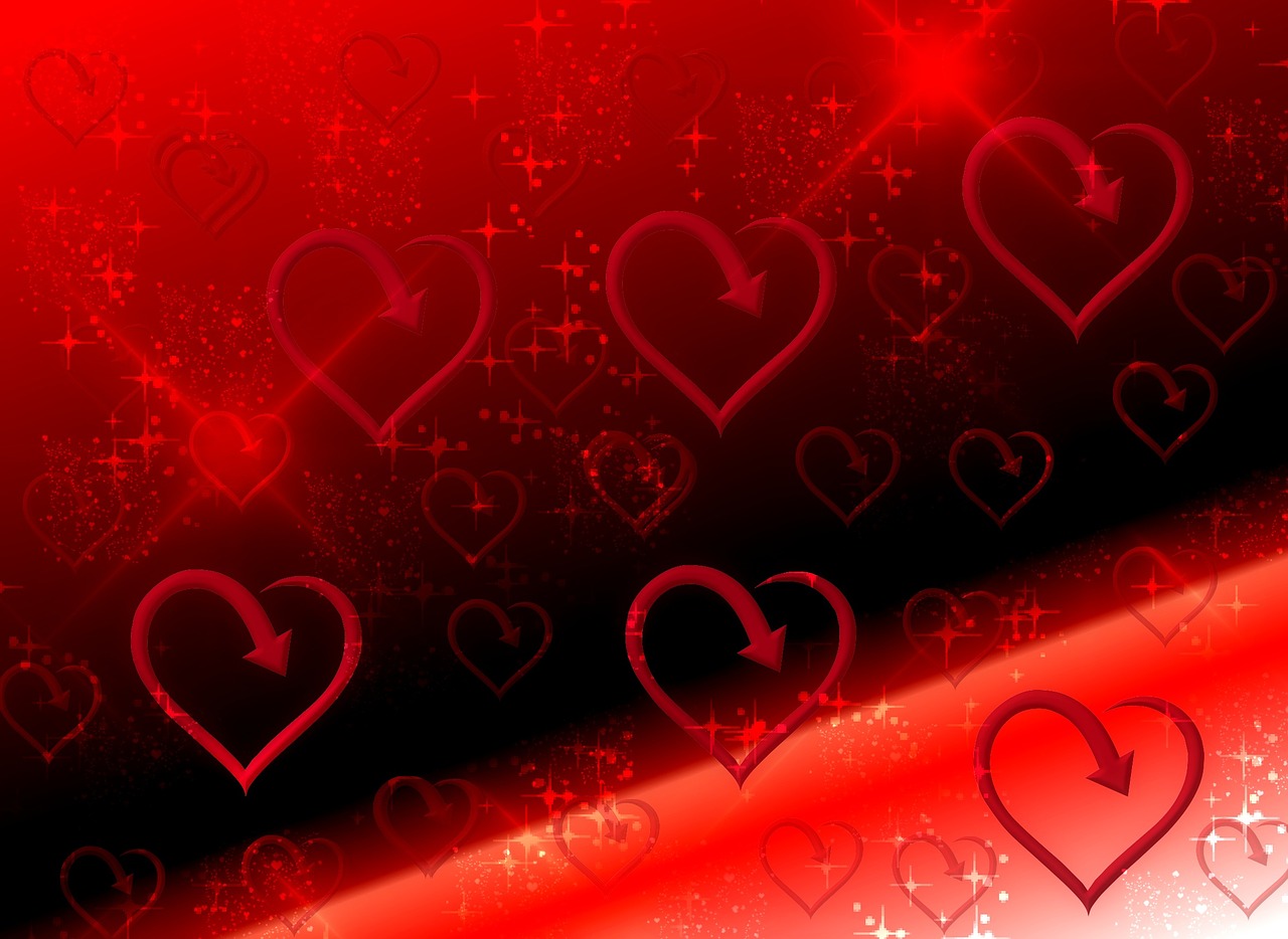 heart red background free photo