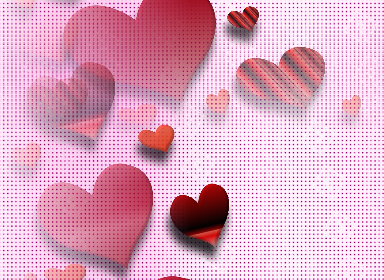 heart background wallpaper free photo