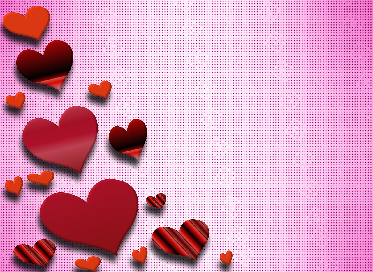 heart background wallpaper free photo