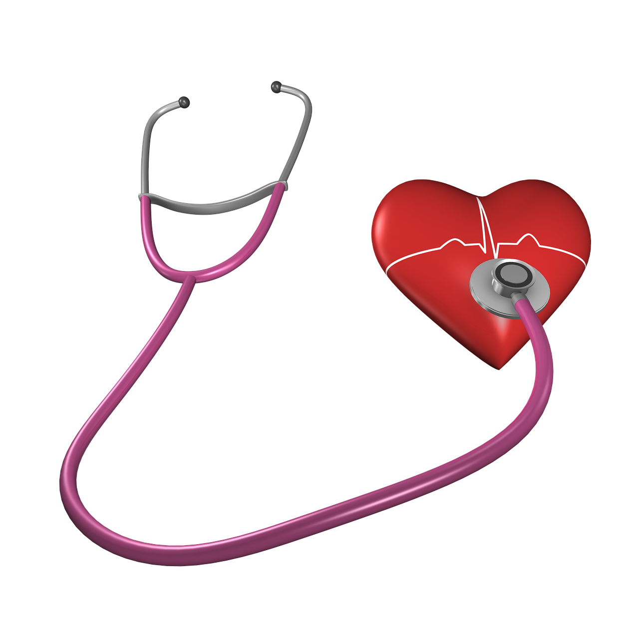 heart shape stethoscope free photo