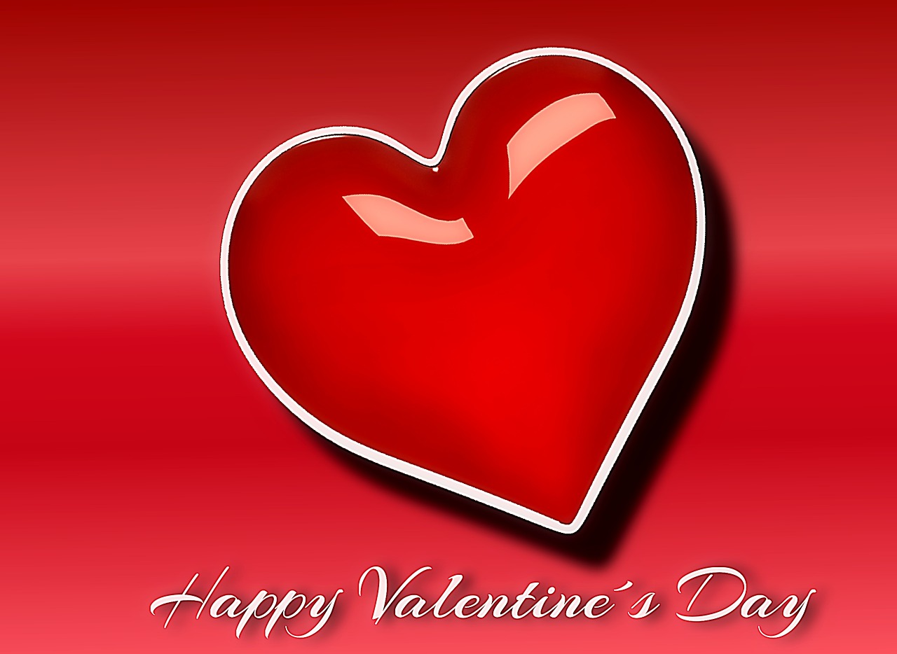 heart red background free photo