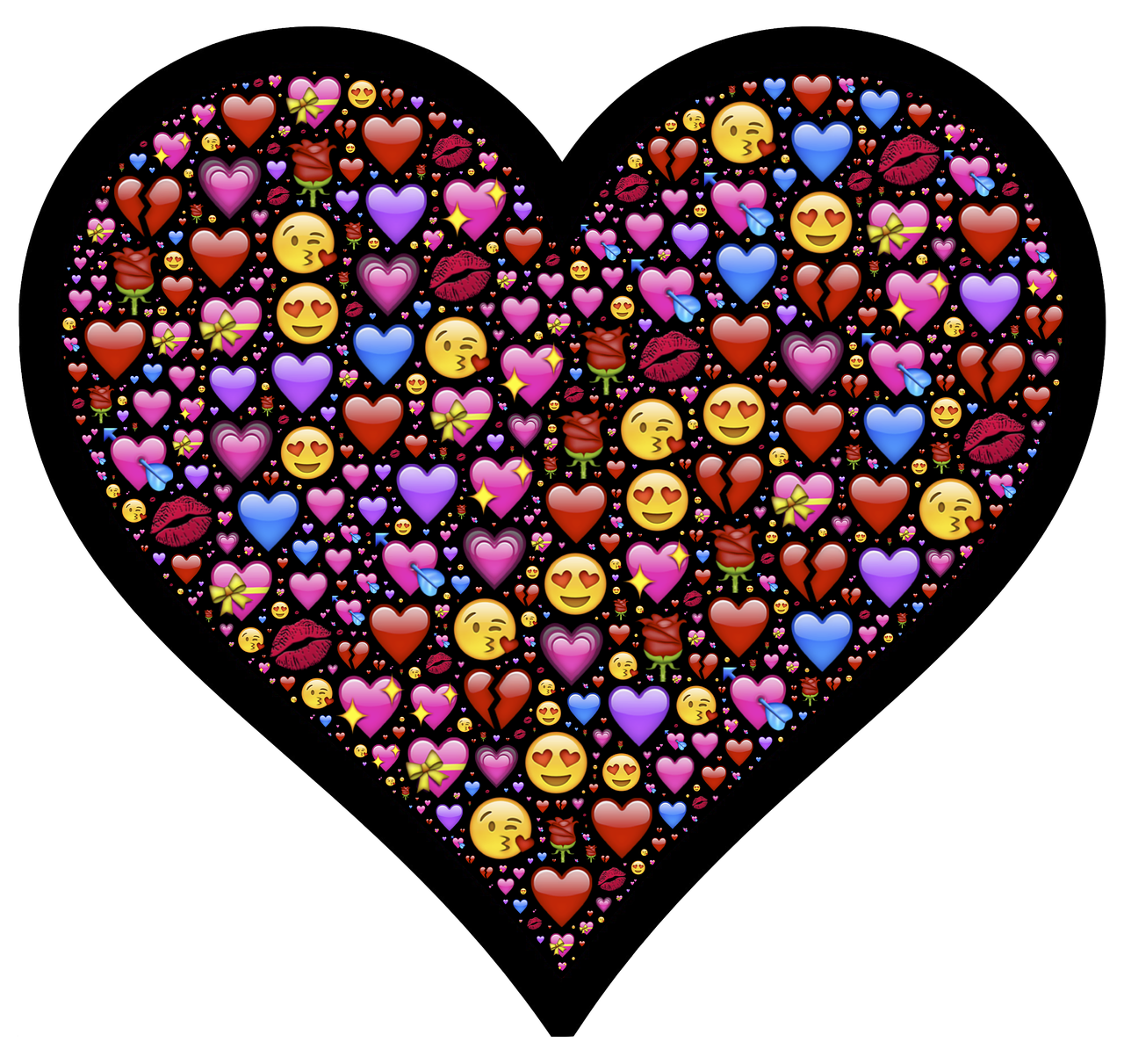 heart emoji affection free photo