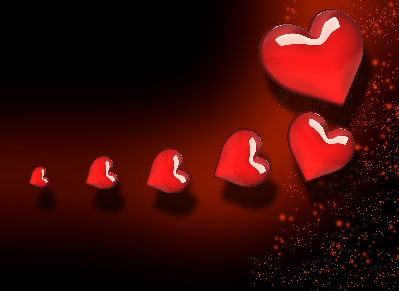 heart background red free photo