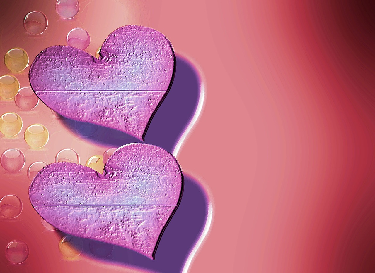 heart background wallpaper free photo