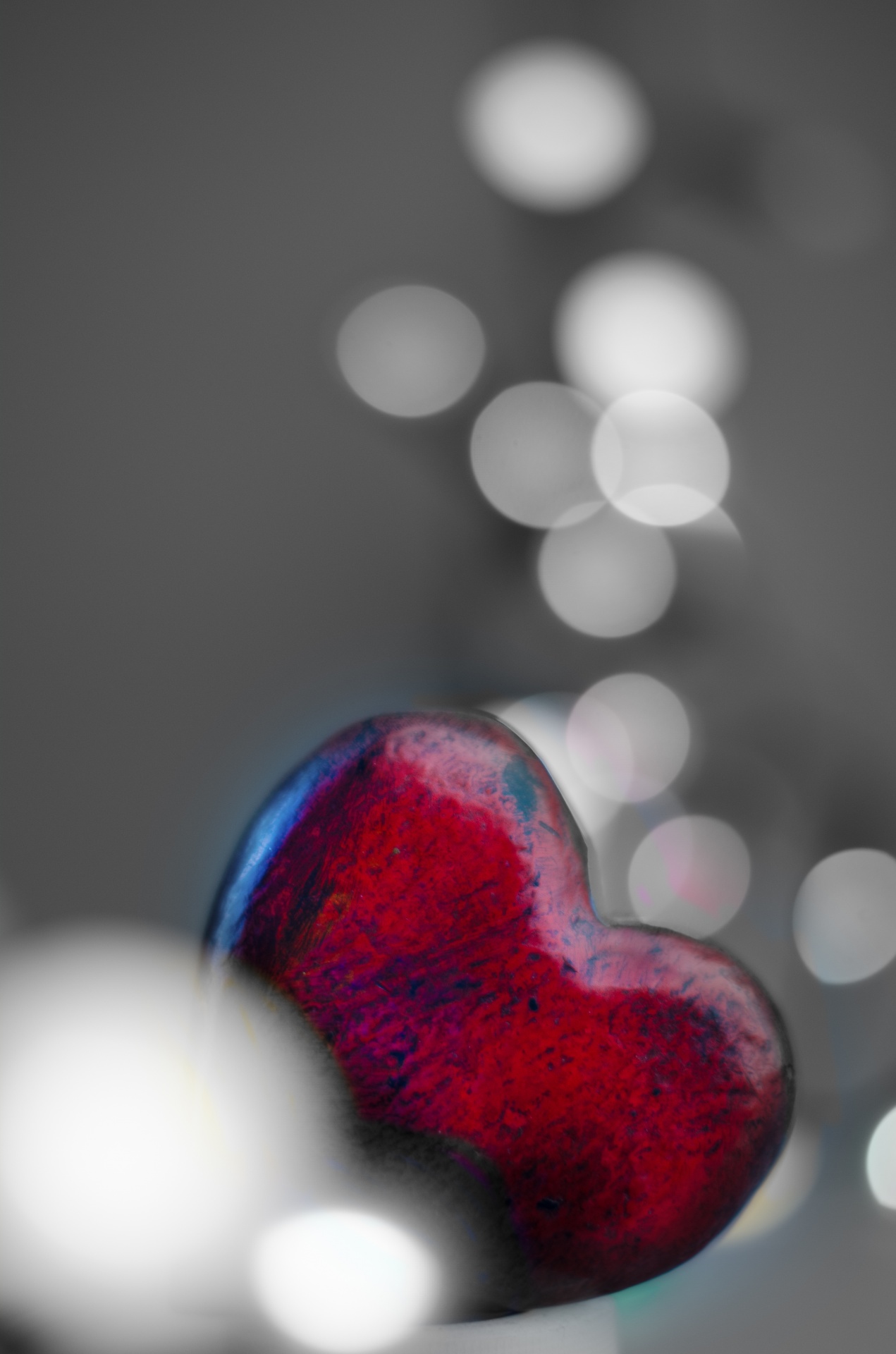 bokeh gift heart free photo