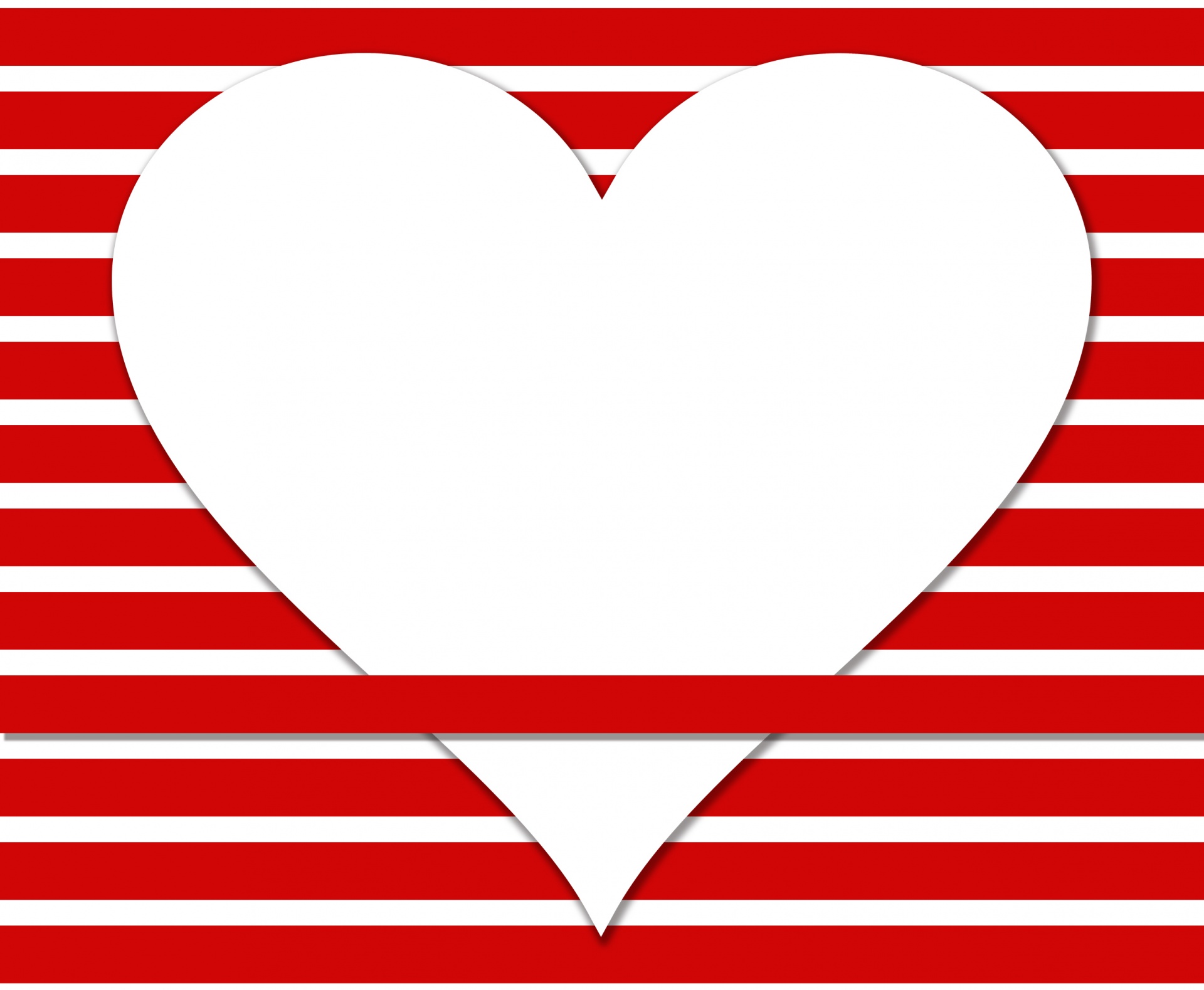 heart white stripes free photo