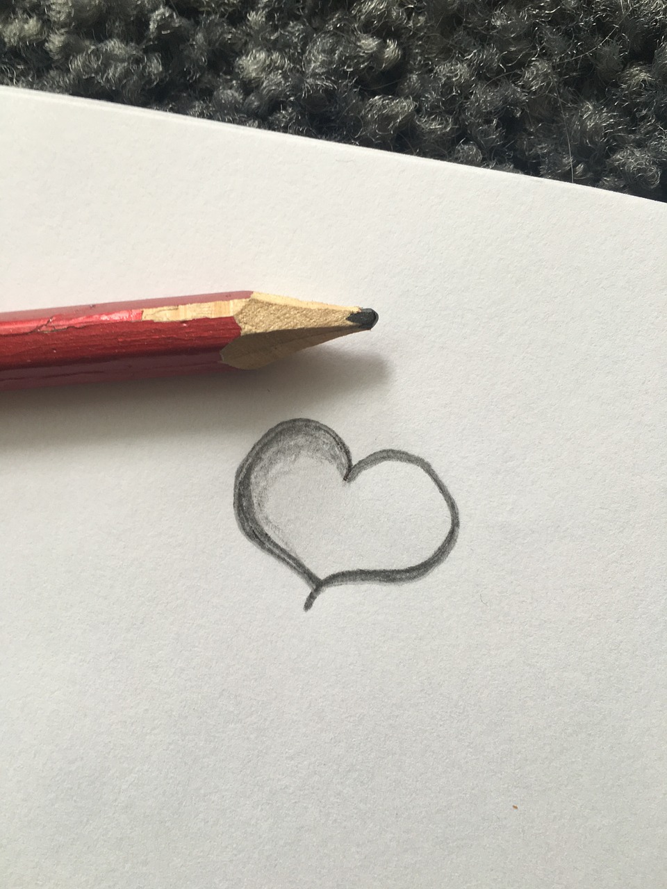 heart to draw drawing free photo