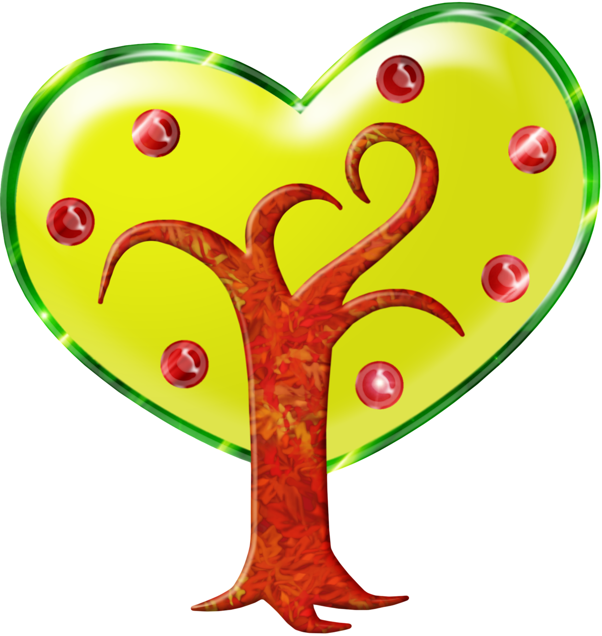 heart tree nature free photo