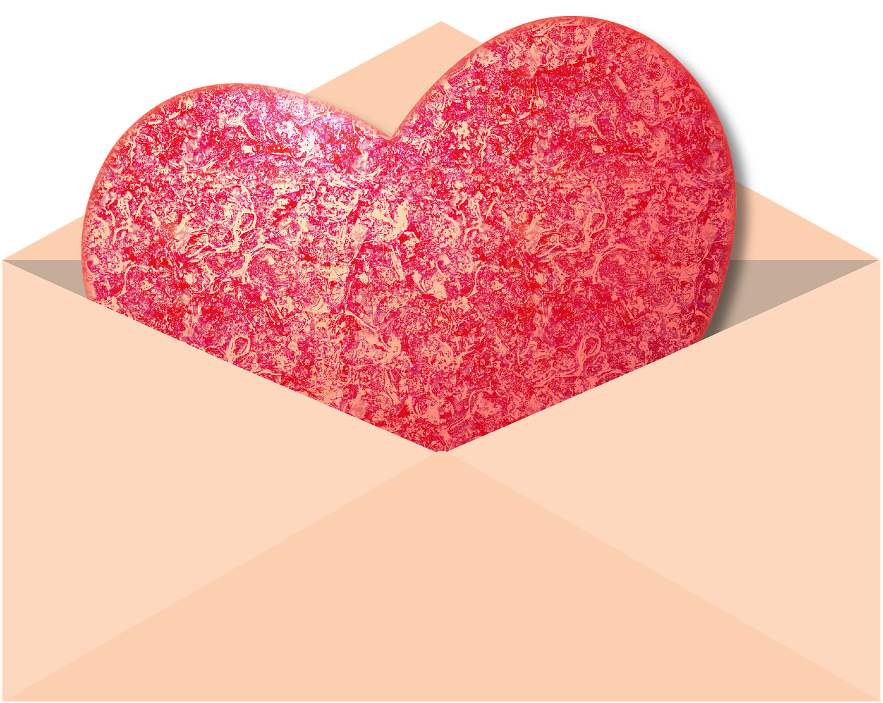 heart envelope valentine free photo