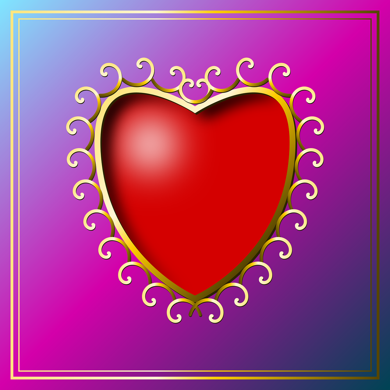 heart love affection free photo