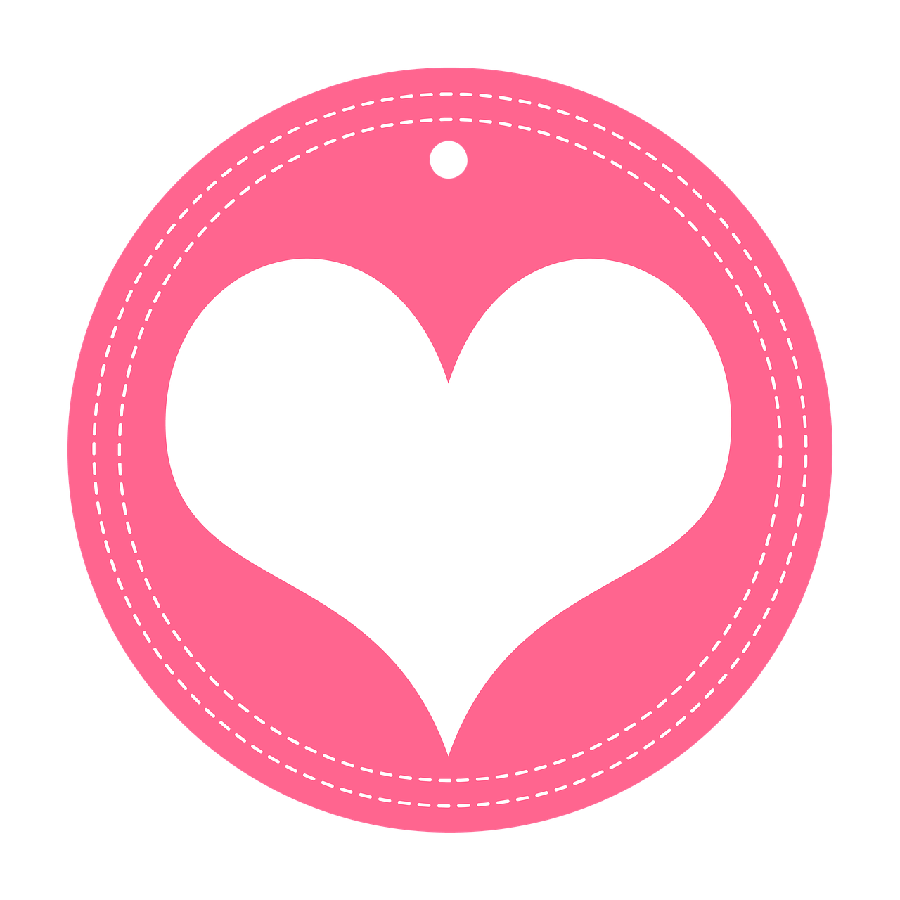 heart sticker pink free photo