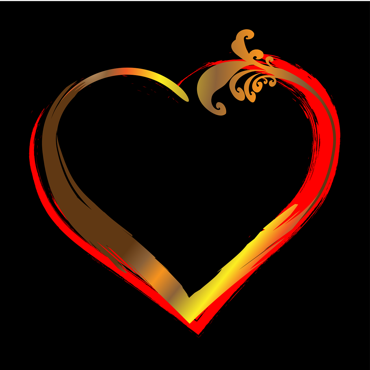 heart black background gradient free photo