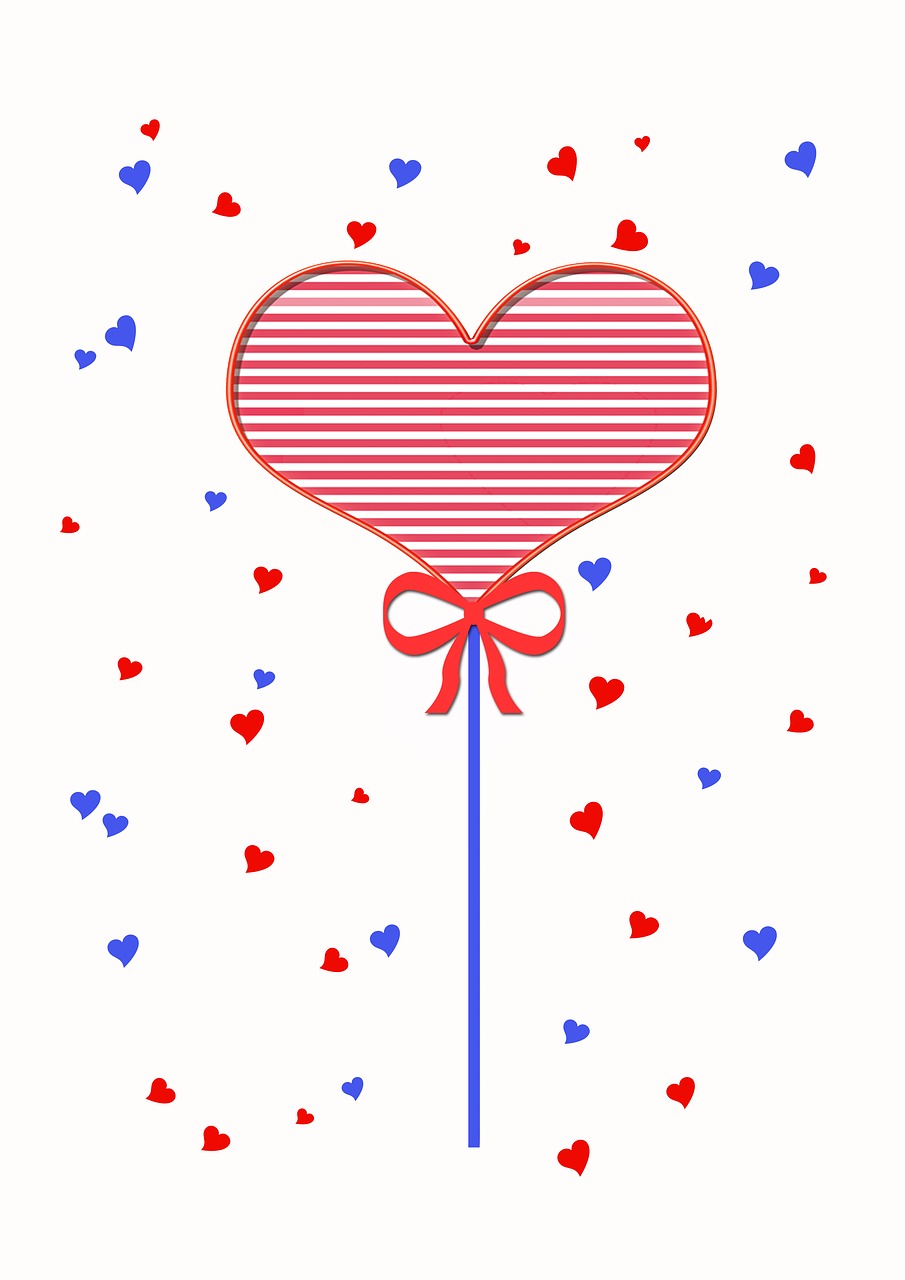 heart graphic lollipop free photo