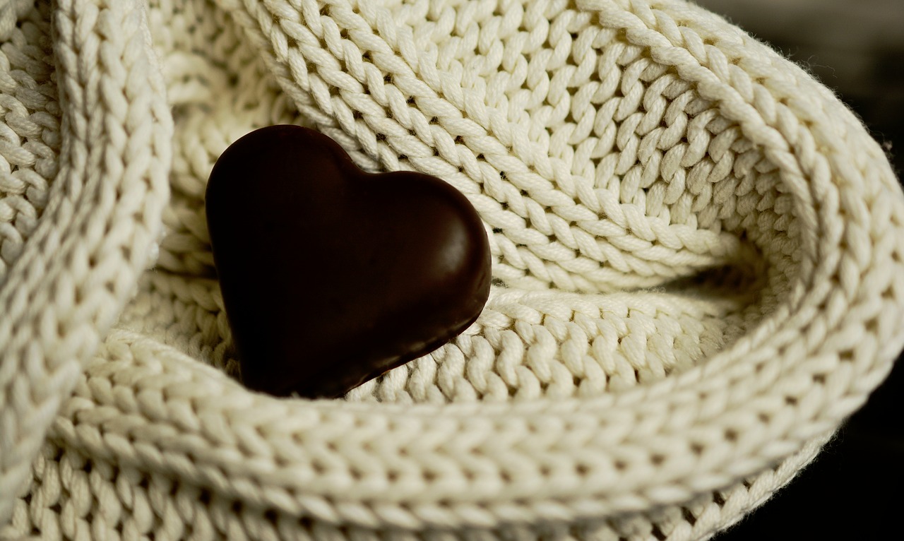 heart chocolate heart wool free photo