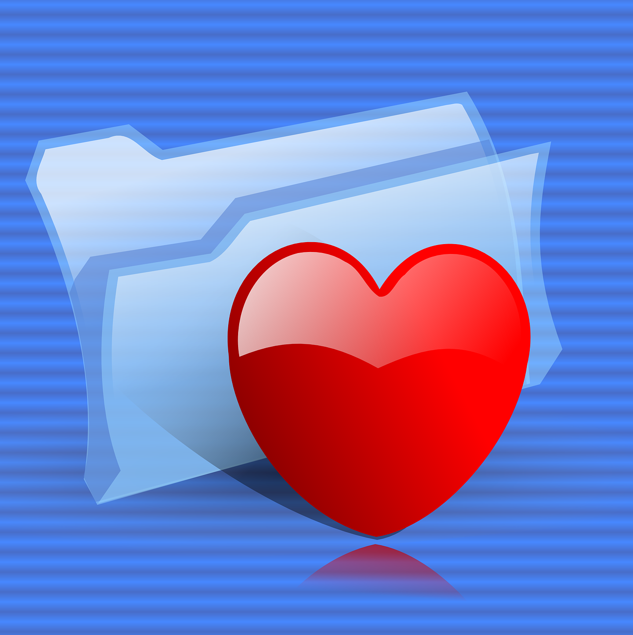 heart folder favorites free photo