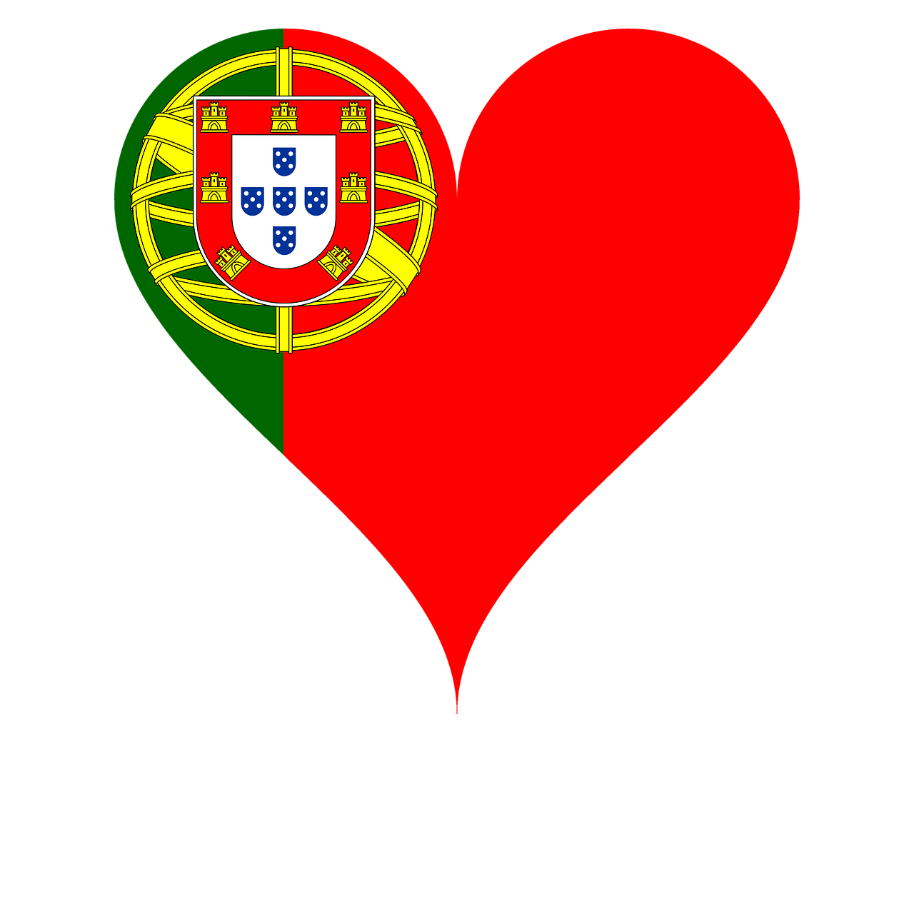 heart love portugal free photo