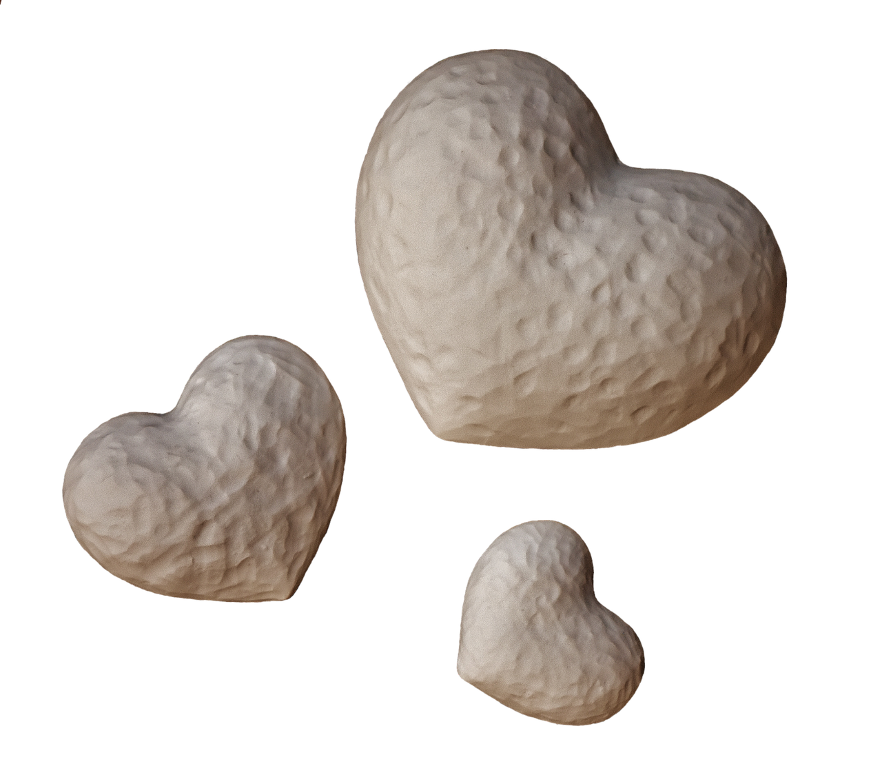 heart gypsum blanks free photo