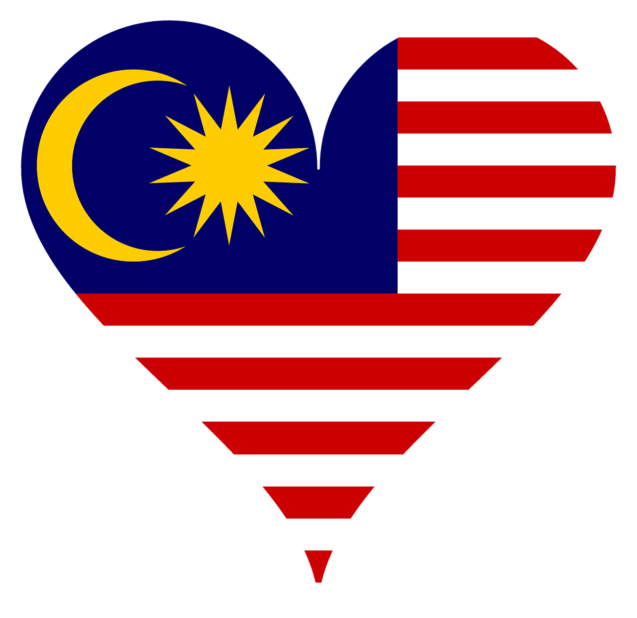 heart love malaysia free photo