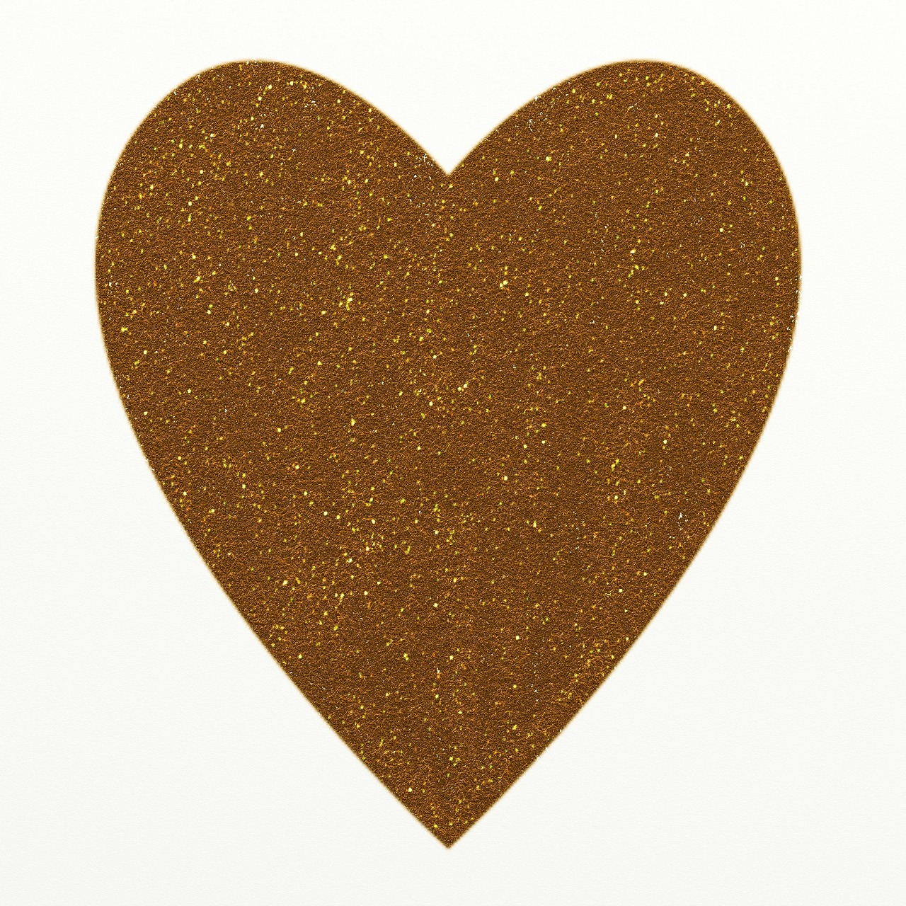 heart golden shapes free photo