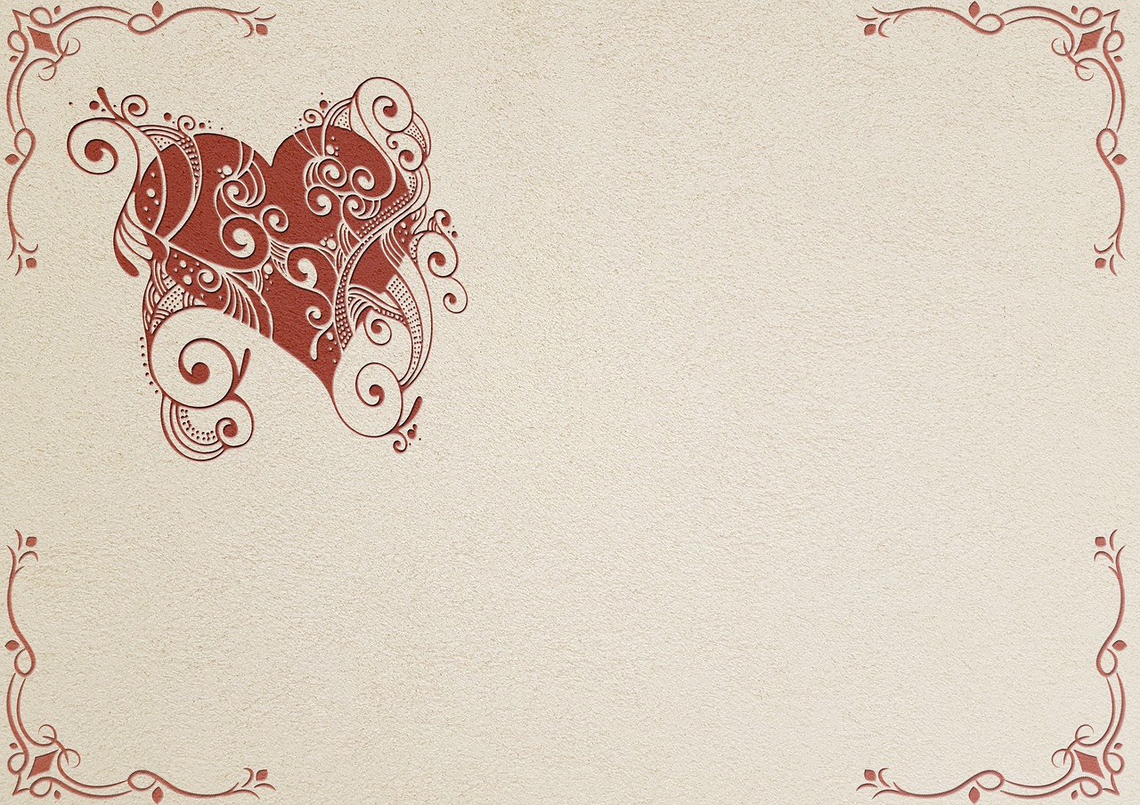 heart background image ornaments free photo