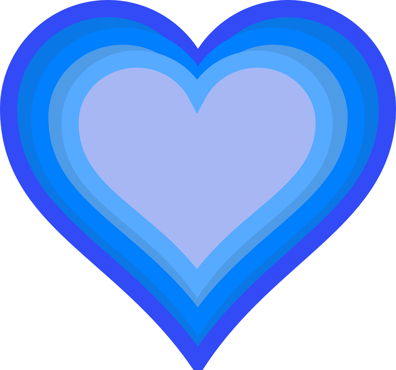 heart blue love free photo