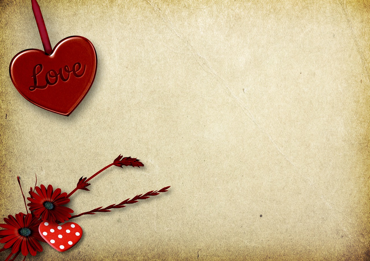 heart paper background image free photo