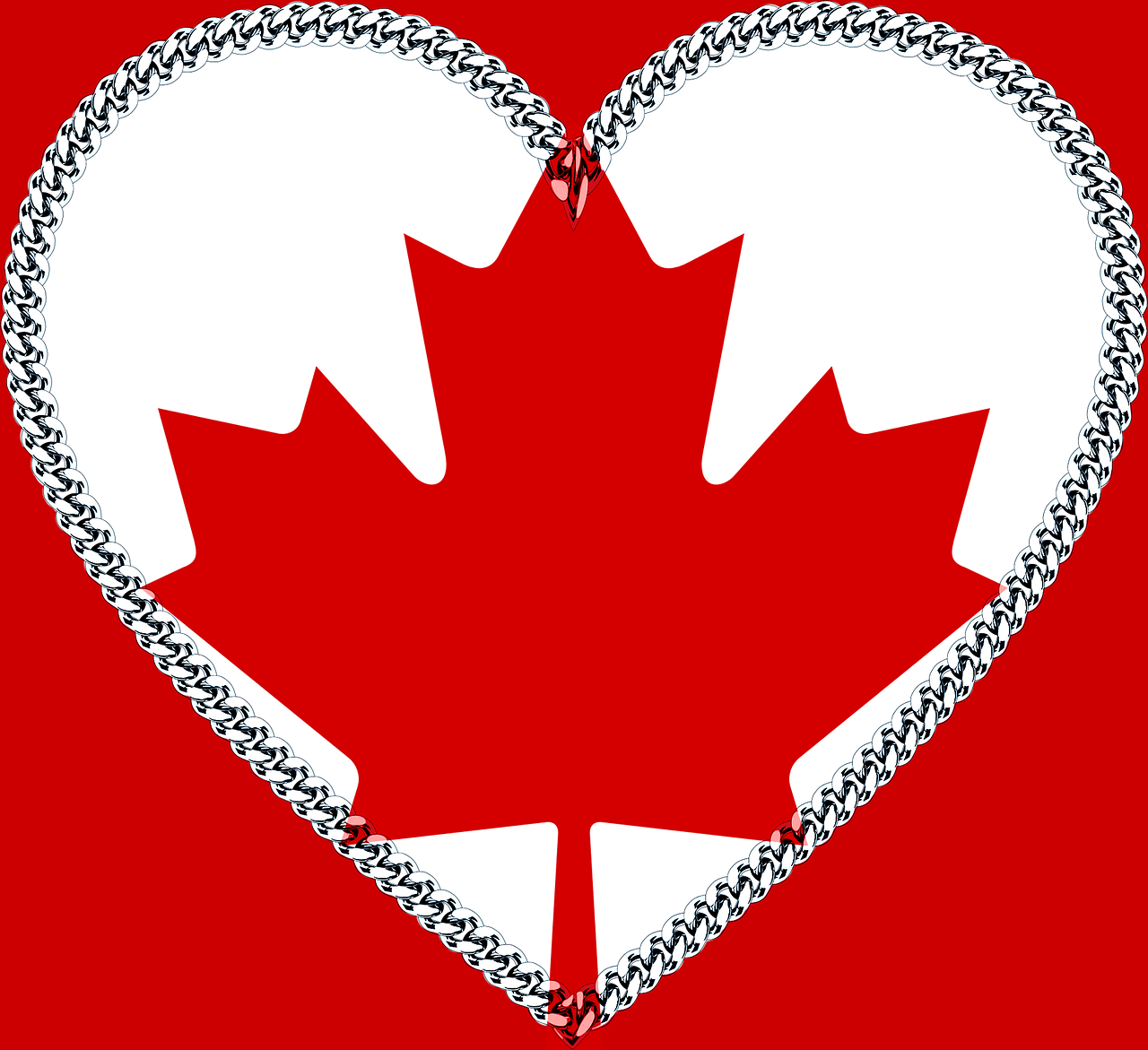 heart red canada free photo