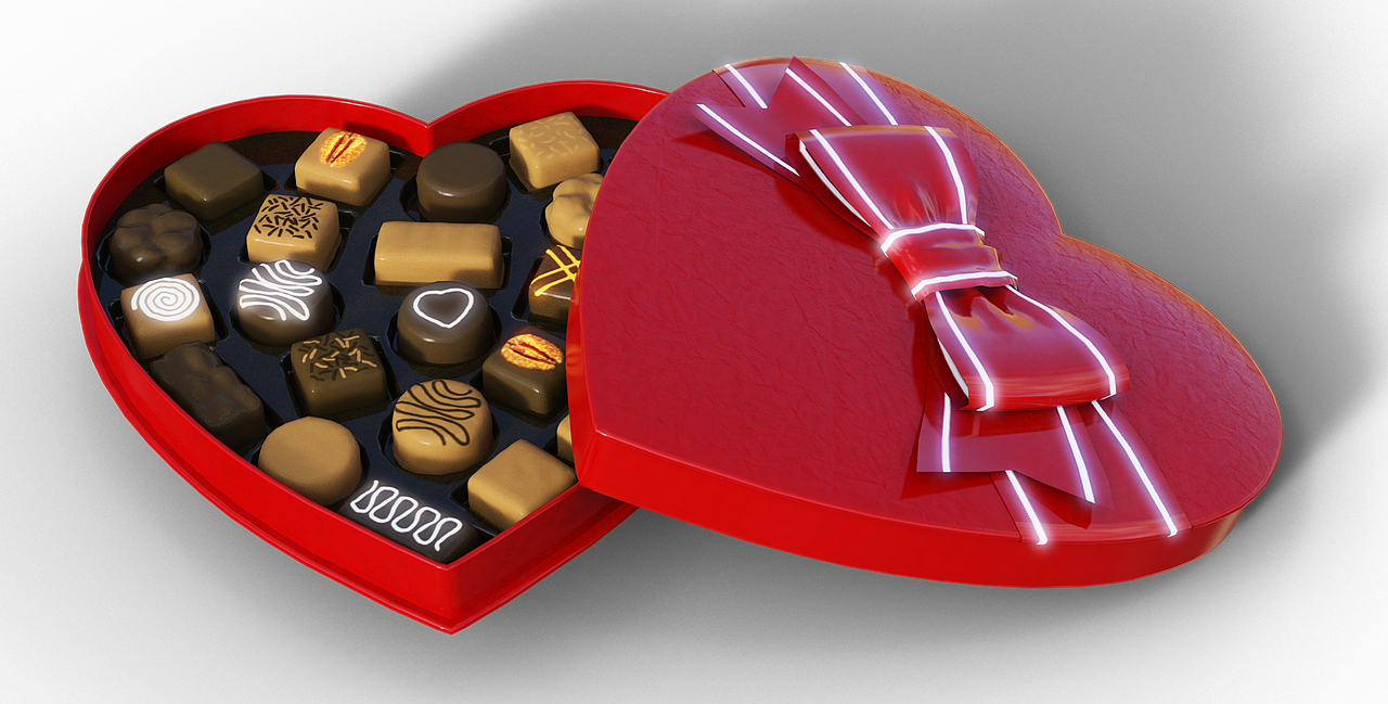 heart chocolates gift free photo