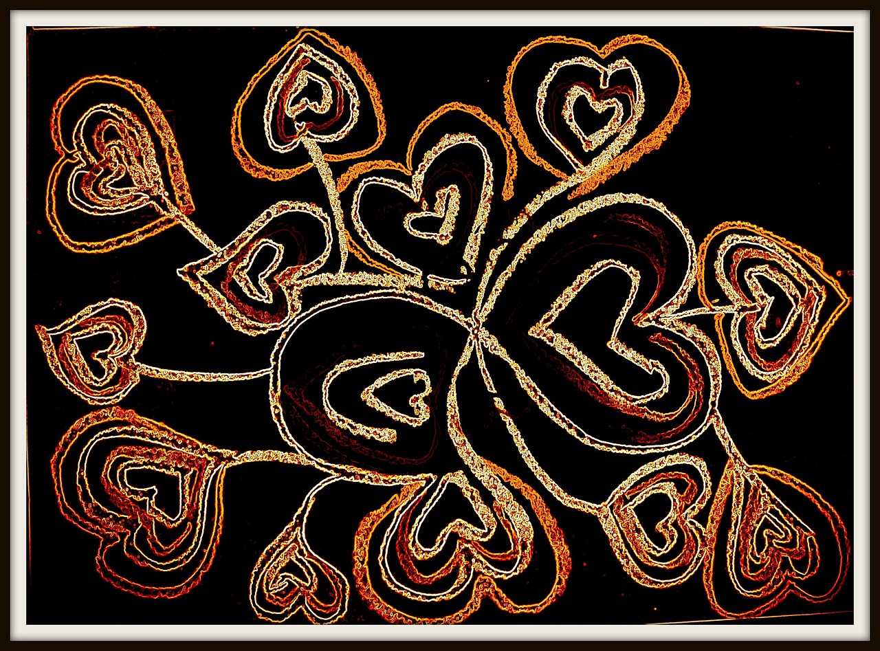 heart romance digital free photo