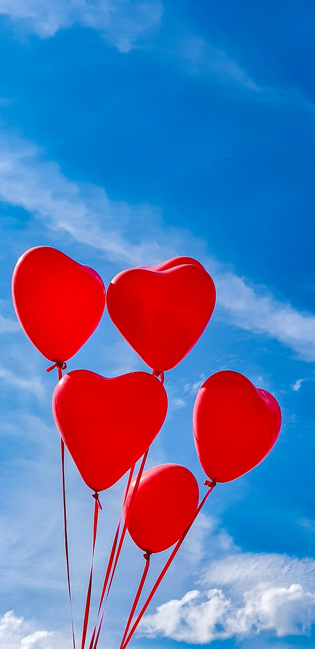 heart  balloons  love free photo