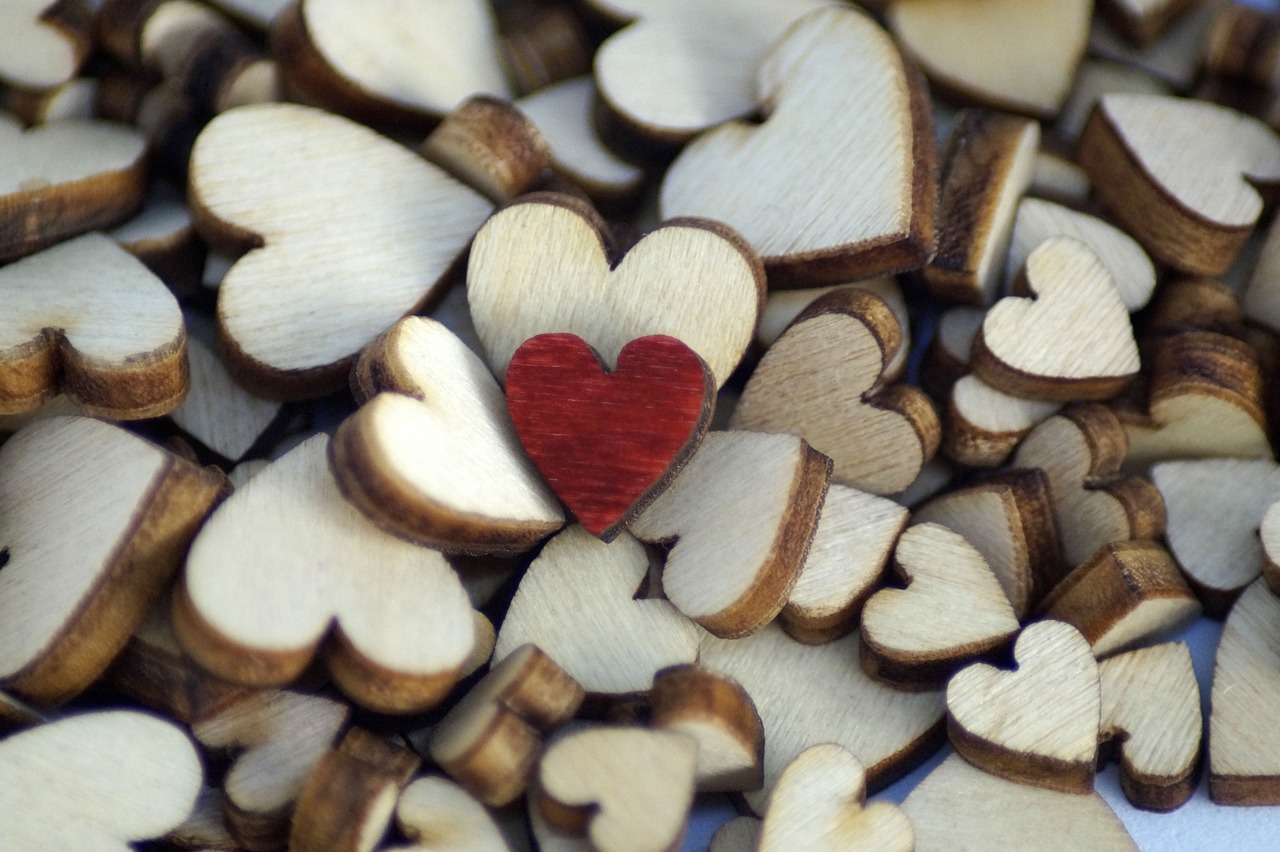 heart  background  wood free photo