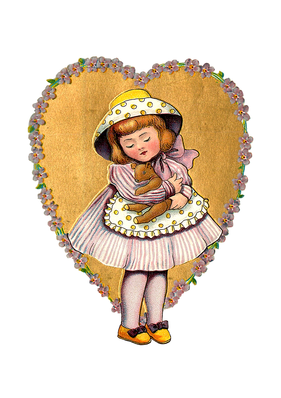 heart  girl  vintage free photo