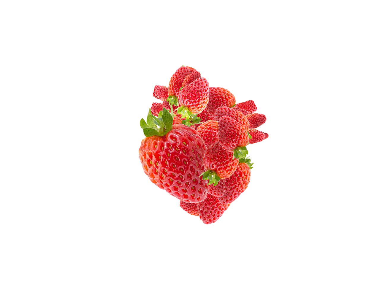 heart  form  strawberry free photo