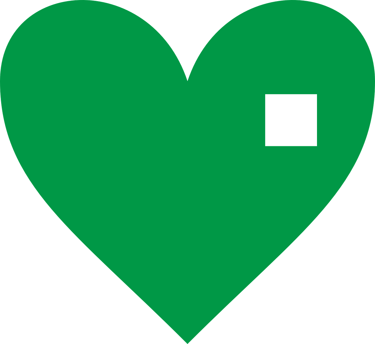 heart green icon free photo