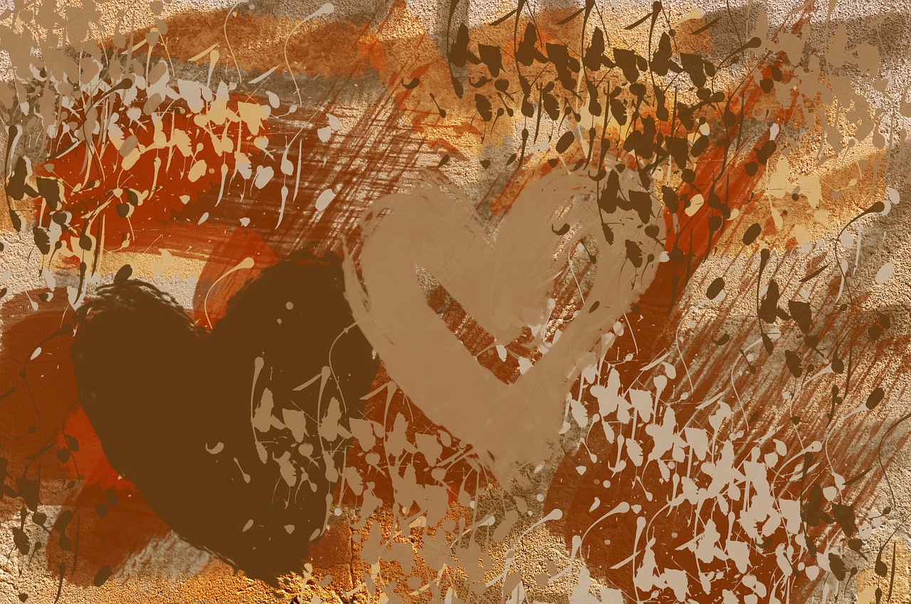 heart abstract background free photo