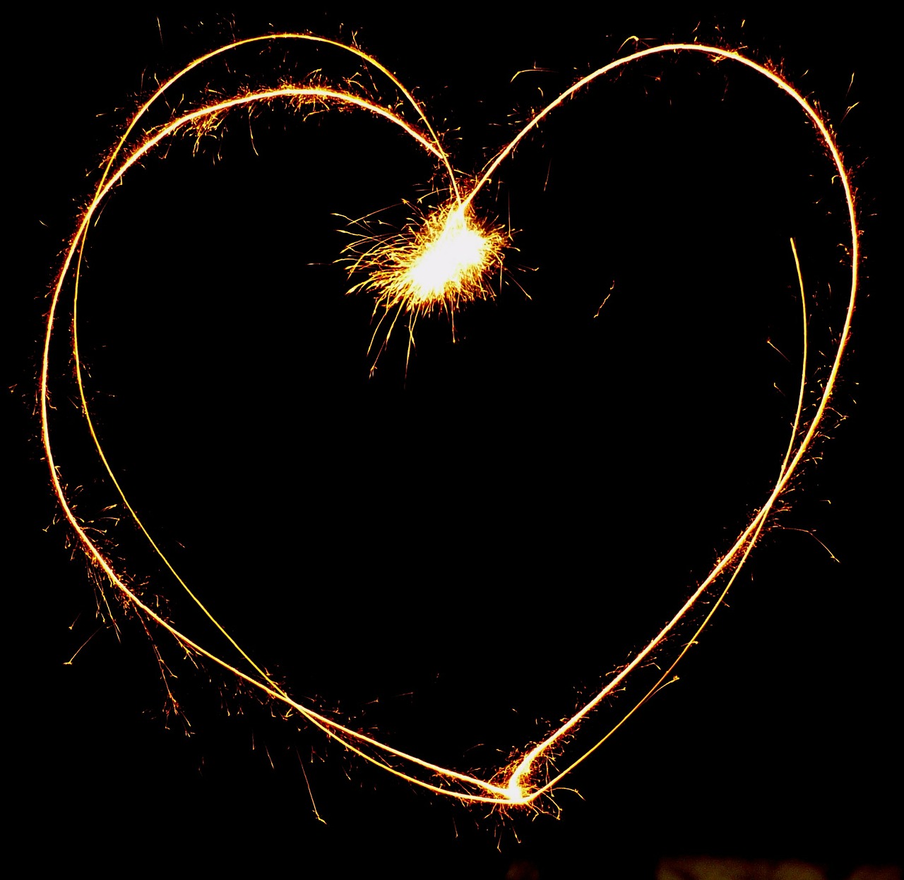 heart sylvester fireworks free photo