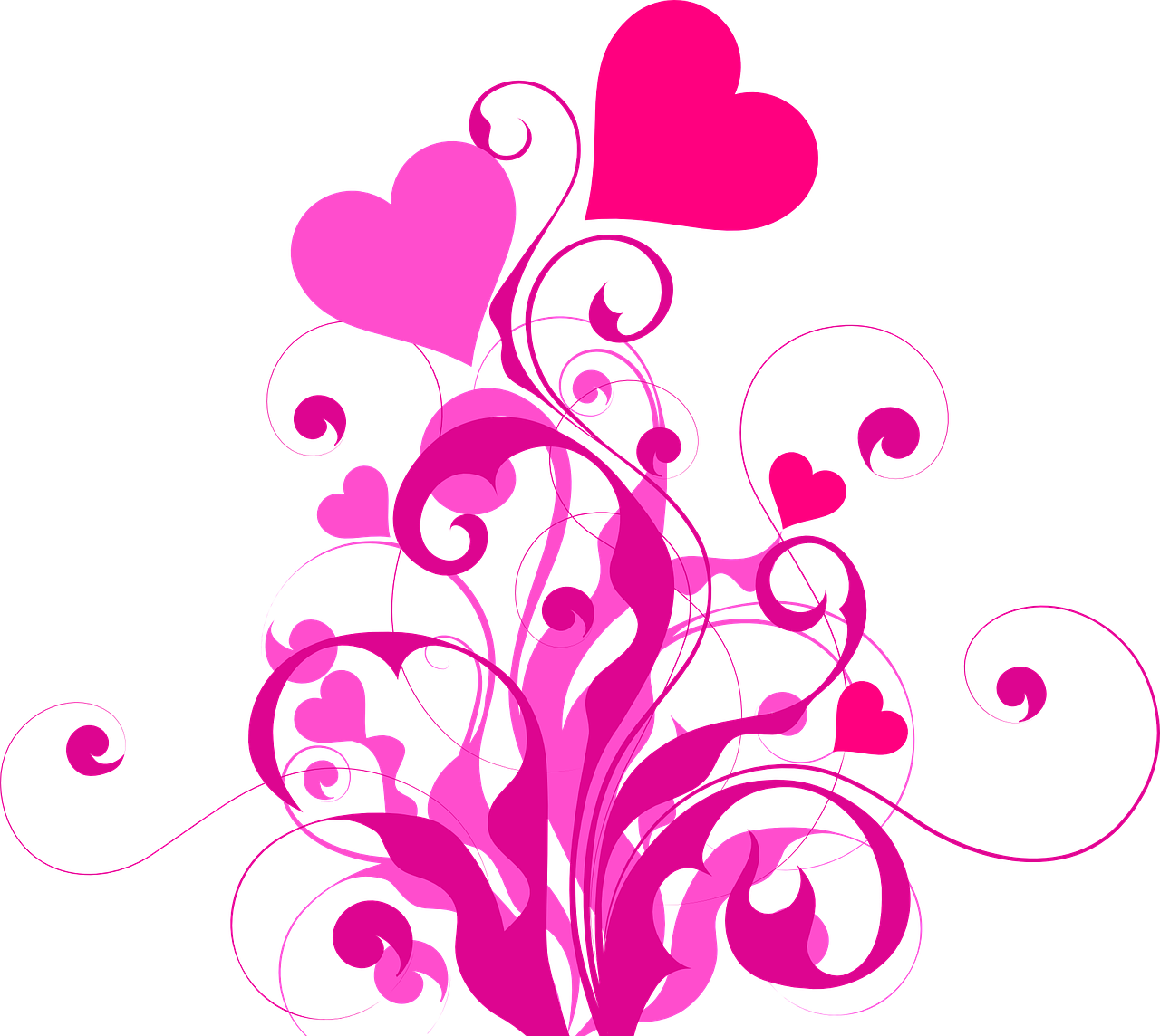 heart love pink free photo