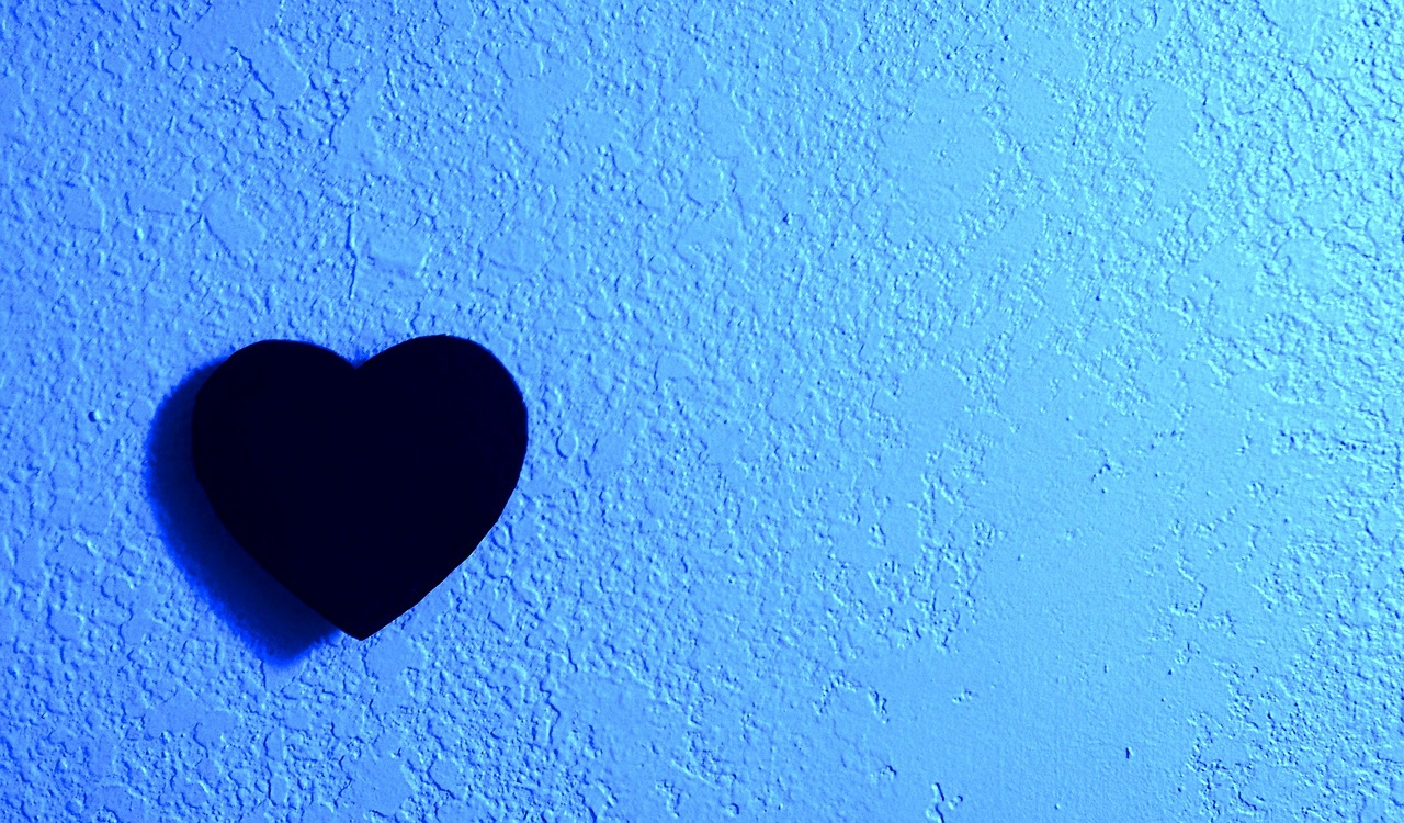 heart black valentines day free photo