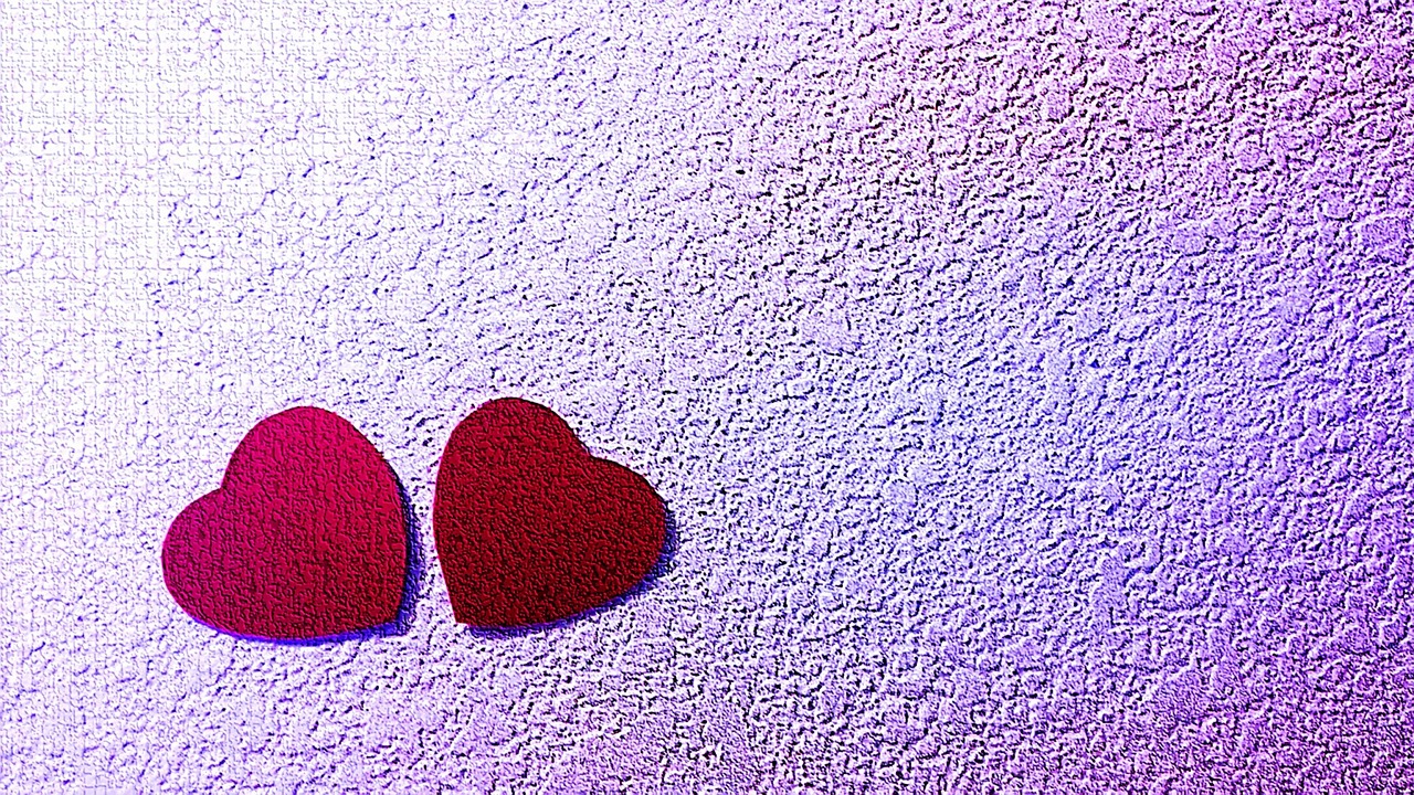 heart red purple free photo