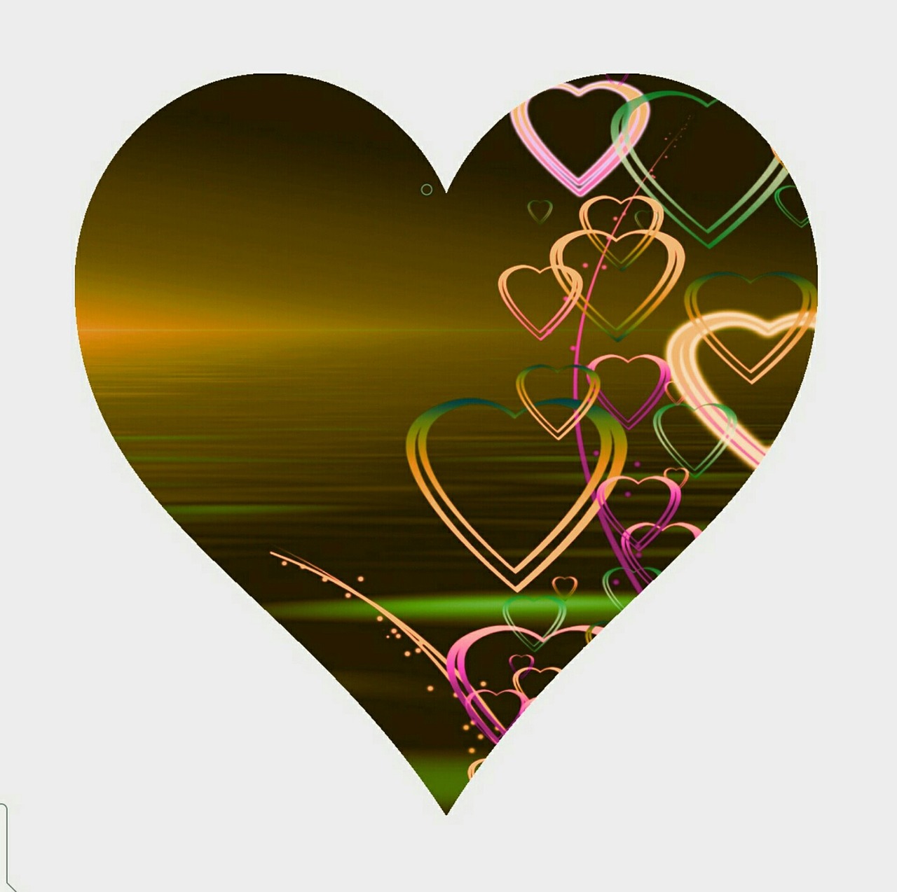 heart love abstract free photo