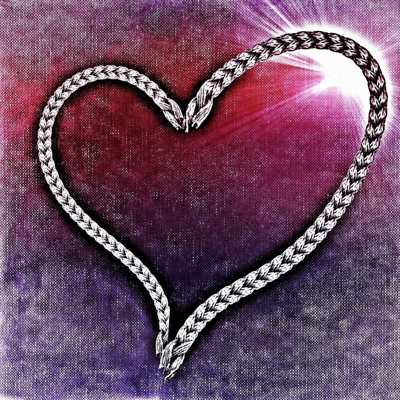 heart rope background free photo