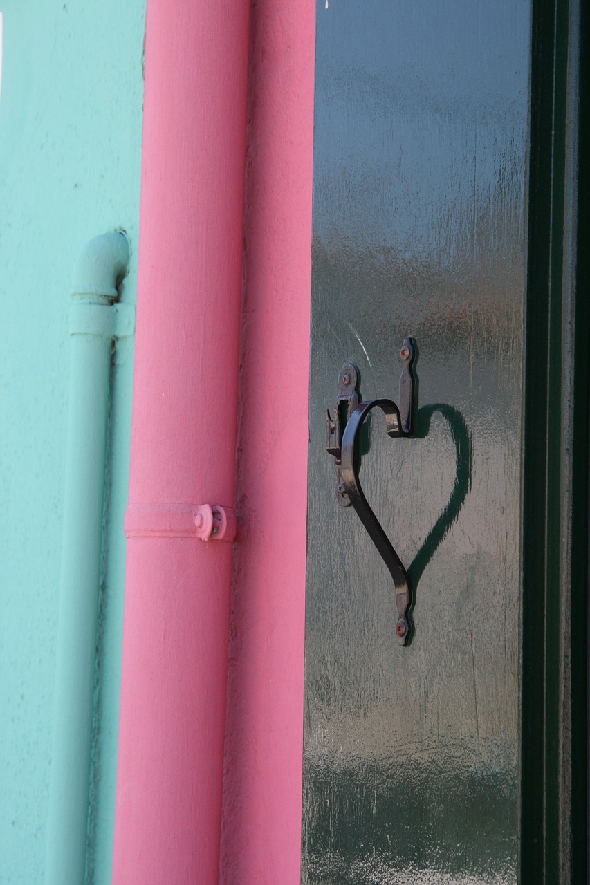 heart color door free photo