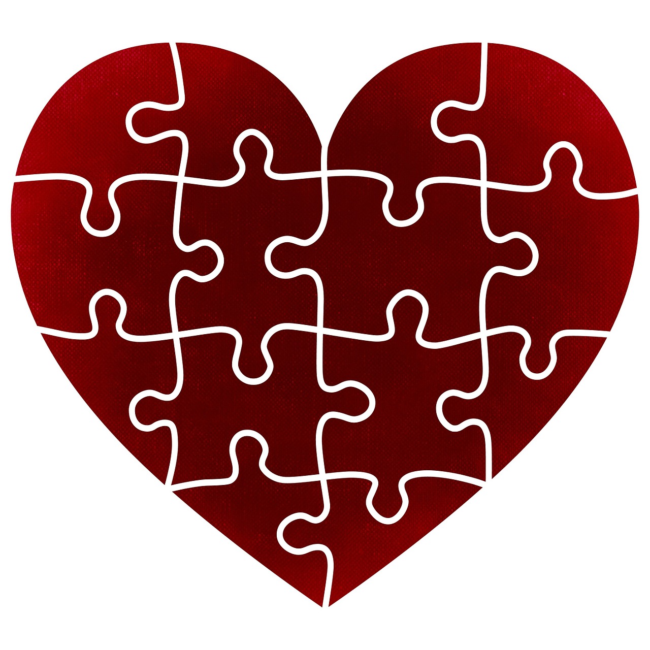 heart puzzle pieces of the puzzle free photo