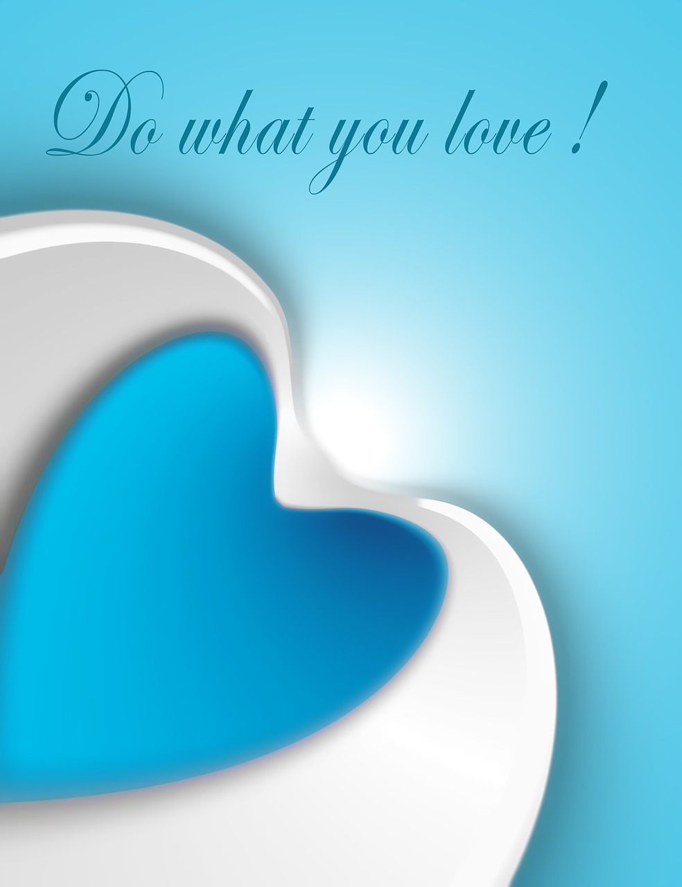 heart positv motivation free photo