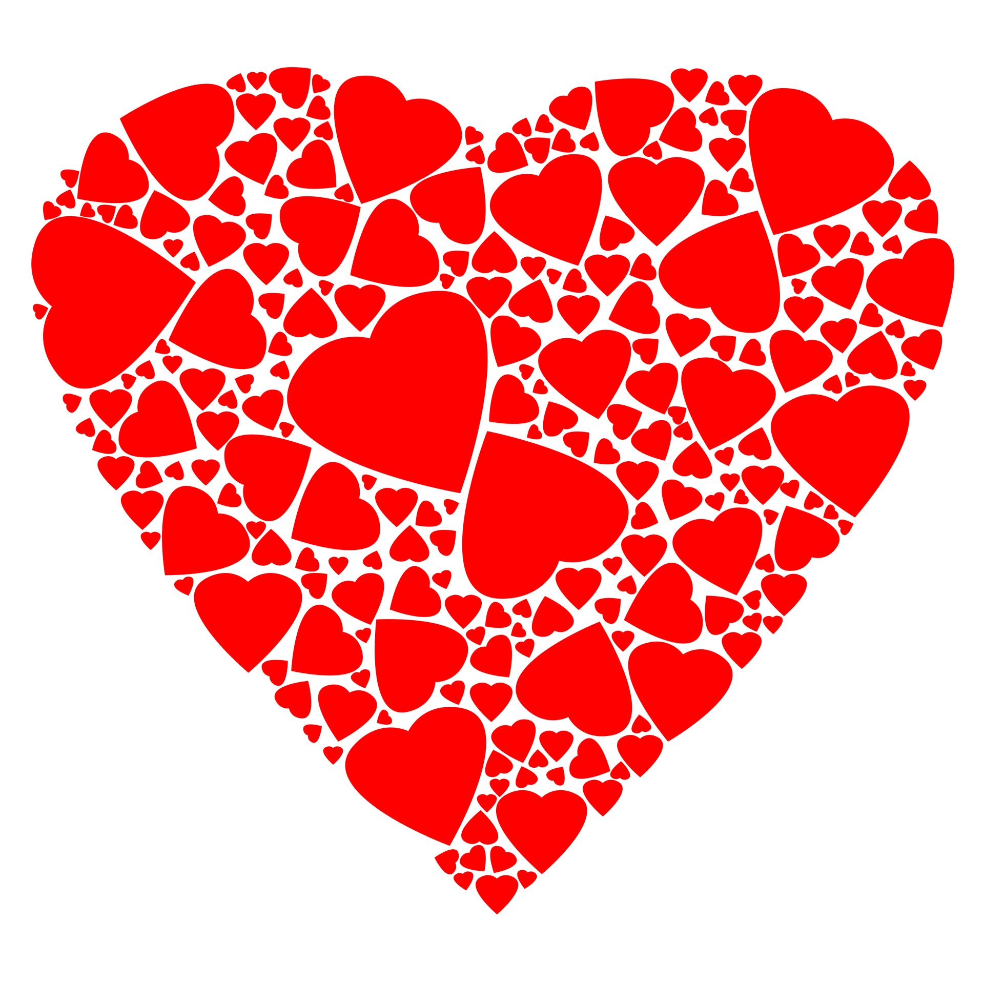 heart red heart outline free photo