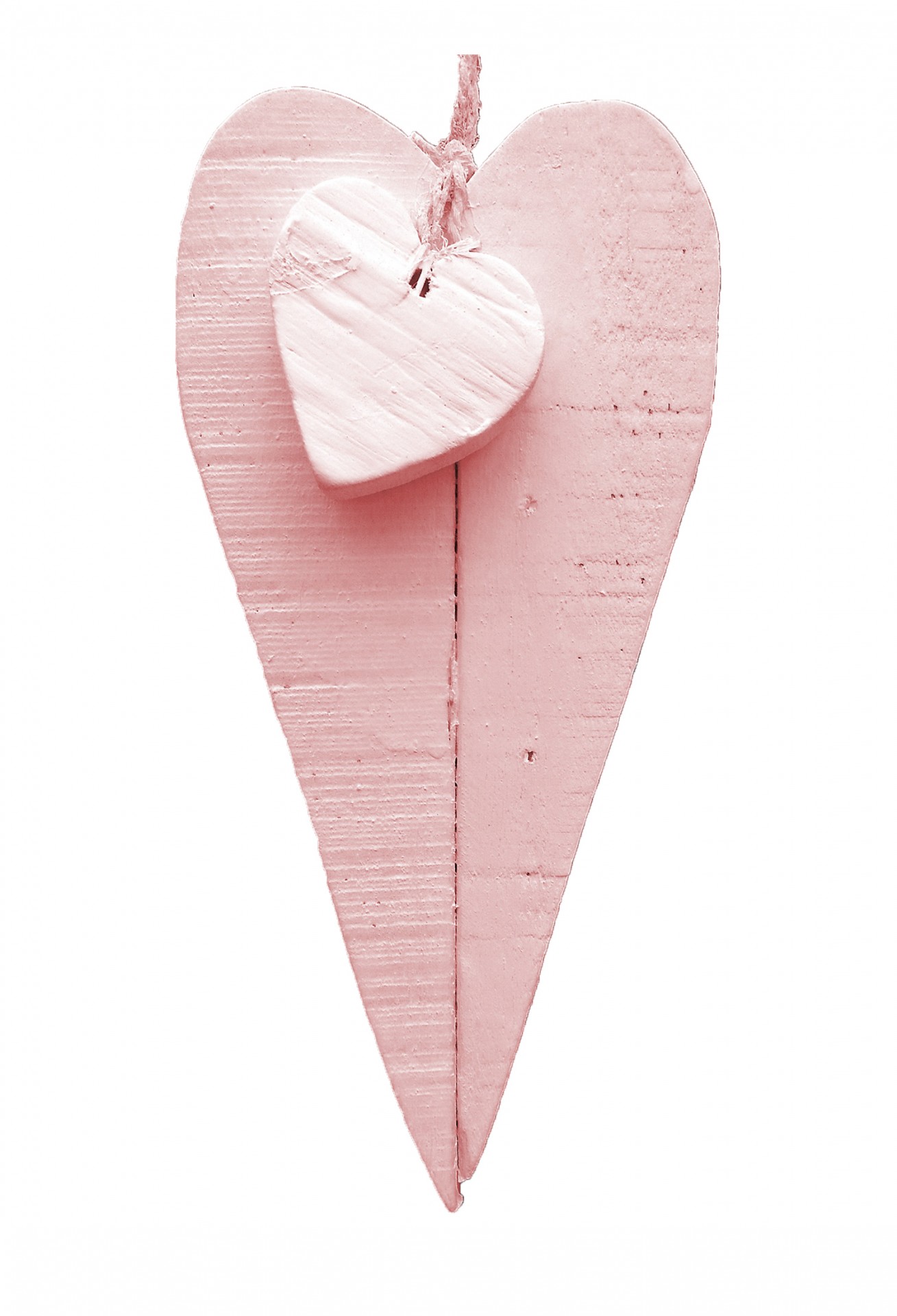 heart pink wood free photo