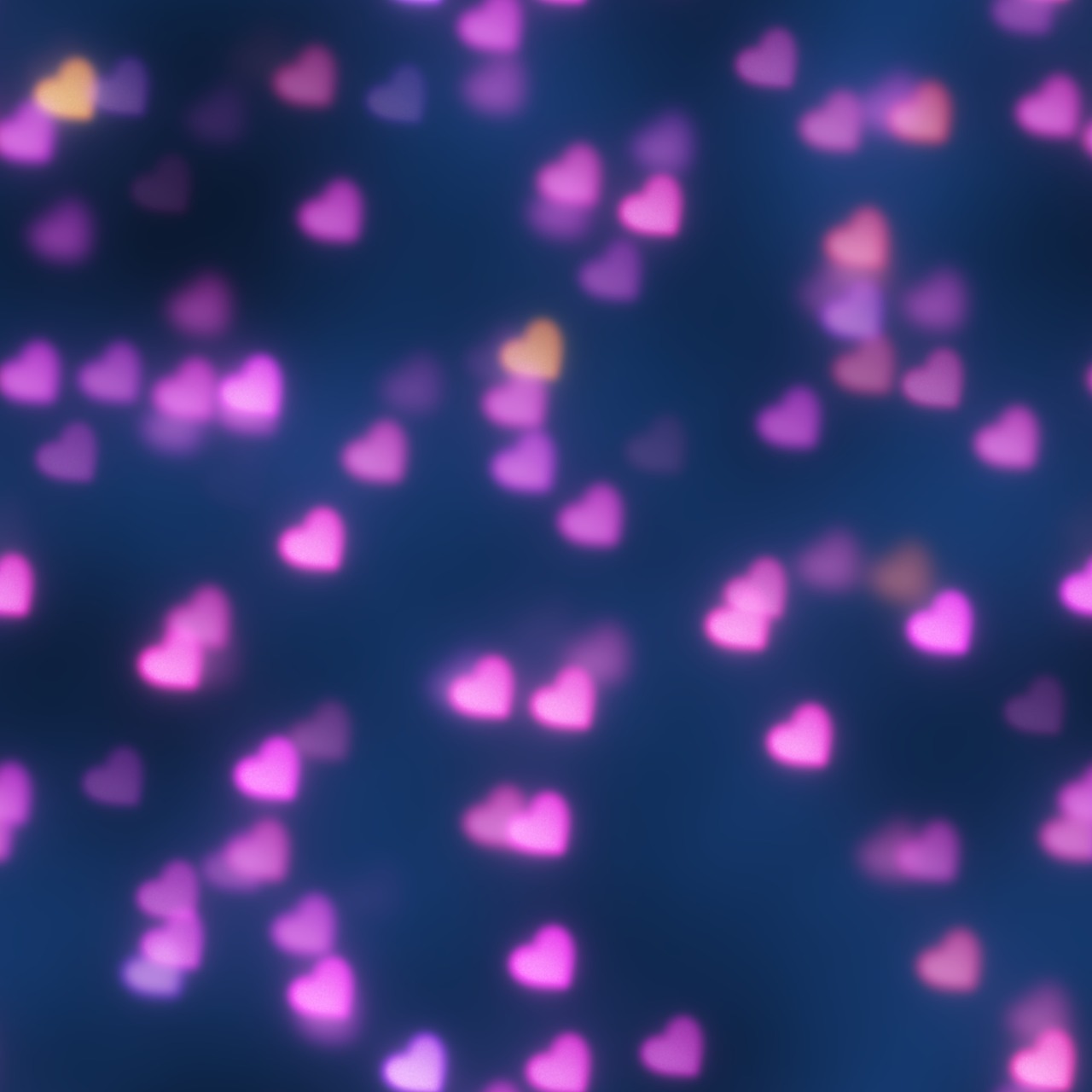 hearts bokeh light free photo