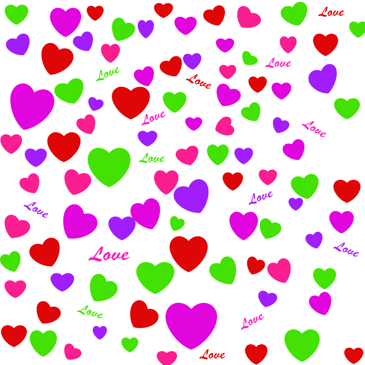 hearts love backgrounds free photo